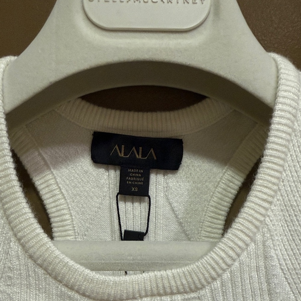 Alala Ivory Ribbed Knit Tank Top - Picture 2 of 3